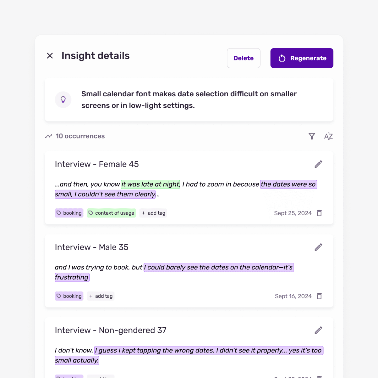 Puxxle — generated insight detail